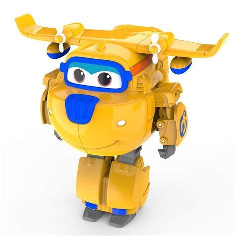 Super Wings 5' Transforming Donnie Airplane Toys Vehicle Action Figure Plane To Robot,Suitable ...