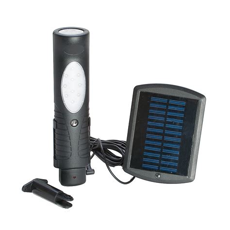 Portable Solar Powered Outdoor Rechargeable LED Shed Light with Charger ...