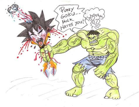 HULK VS GOKU by BLUEHAWK-55 on DeviantArt