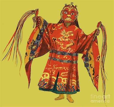 Japanese Theatrical Costume Painting by Dan Escott