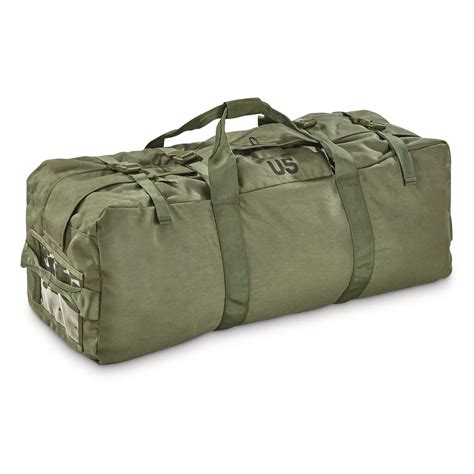 U.S. Military Surplus Zip Duffel Bag, Used - 702216, Military & Camo ...