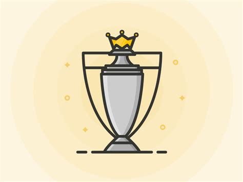 Premier League Trophy Outline Icon by Oli Mower on Dribbble