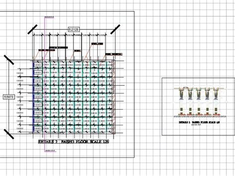 Raised floor in AutoCAD | CAD download (249.45 KB) | Bibliocad