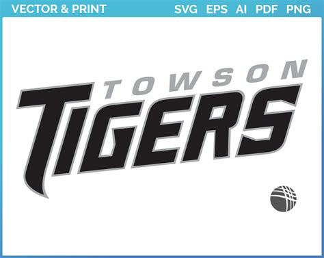 Towson Tigers - Wordmark Logo (2004) - College Sports Vector SVG Logo ...