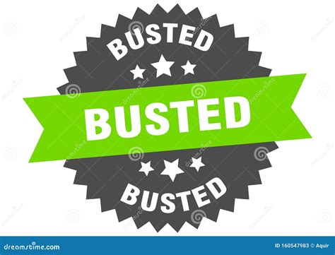 Busted stock vector. Illustration of button, emblem - 160547983