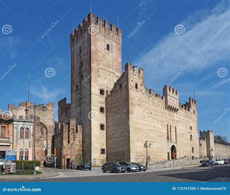 Marostica, Vicenza, Italy. the Castle in the Lower Part of the Town Editorial Image - Image of ...