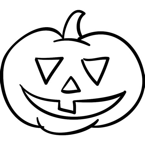 Halloween pumpkin head outline SVG File