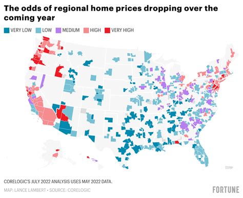 Falling home prices? This interactive map shows the statistical odds of ...