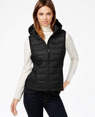 32 Degrees Hooded Packable Down Vest - Coats - Women - Macy's