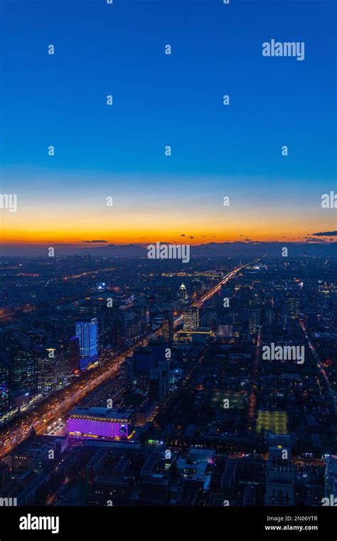 Beijing city at night Stock Photo - Alamy