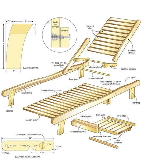 Wooden Pool Lounge Chair Plans | Diy pallet furniture outdoor, Wooden ...