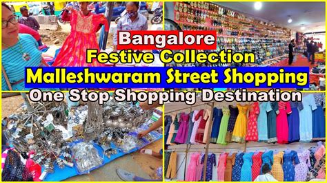 Malleshwaram Street Shopping | Bangalore Street Shopping | Festive Collection Cheapest Lowest ...