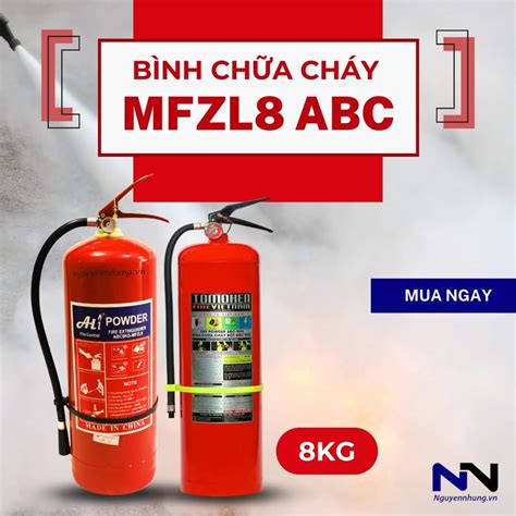 Bình Chữa Cháy 8 Kg Bột ABC Bảo hộ lao động Nguyễn Nhung