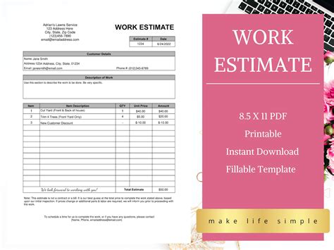 Pin On Estimate Template - vrogue.co