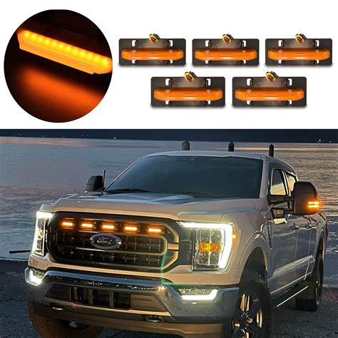 Buy LED Grille Light For Ford F150 XL XLT OEM Grill, for 2021 2022 2023 ...