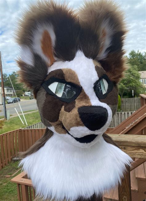 Spotted Dog Premade Fursuit Head - Etsy