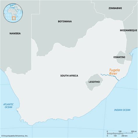 Tugela River | Source, Map, Start and End, & Tributaries | Britannica