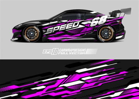 Premium Vector | Car livery illustration