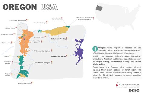 Oregon Wine Map, USA (Digital) | mail.napmexico.com.mx