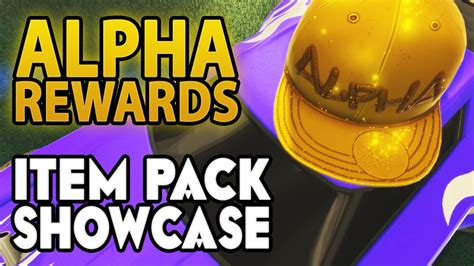 "Alpha Rewards" - Item Pack SHOWCASE | Rocket League - YouTube