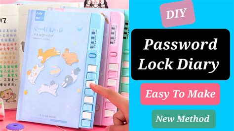 DIY Password Lock Diary at home/ How to make Lock Diary/ DIY Secret ...