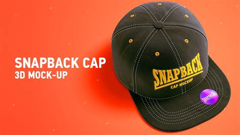 Snapback Cap 3d Mockup Video Tutorial - YouTube