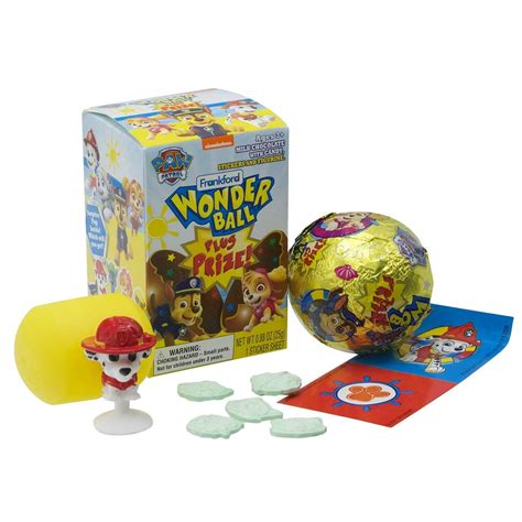 Frankford Candy Company Paw Patrol Wonder Ball Plus Prize, 0.88 Ounce ...