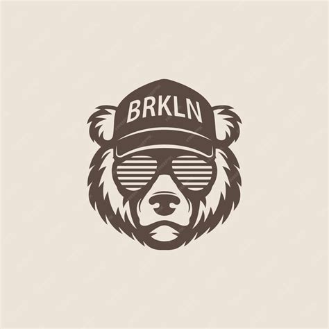 Premium Vector | Cool bear logo vector image