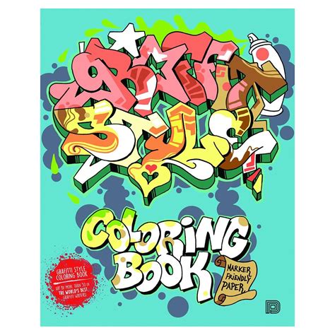 Books Graffiti Style Coloring Book | Pen Store