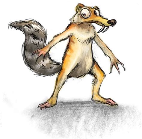 Scrat ! | Fan art, Squirrel, Animals