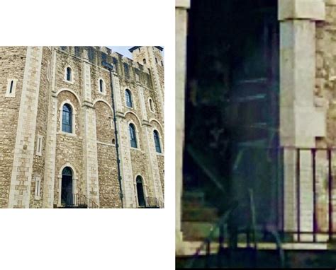 Ghost captured at the Tower of London in 2019??? I have put the original photo alongside the ...