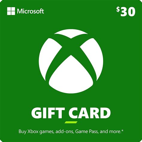 Microsoft Xbox $30 Gift Card [Digital] K4W-00034 - Best Buy