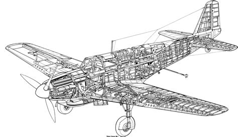 Ii Gm, Aeroplane, Avia, Military Aircraft, Fighter, Cutaway, Diagram ...