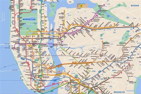 Subway Map Of Manhattan And All Of Nyc Nyc Subway Map Map Of New - Vrogue