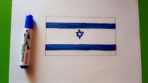 HOW TO DRAW FLAG OF ISRAEL - YouTube