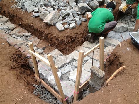 Building a Stone Foundation | This Cob House