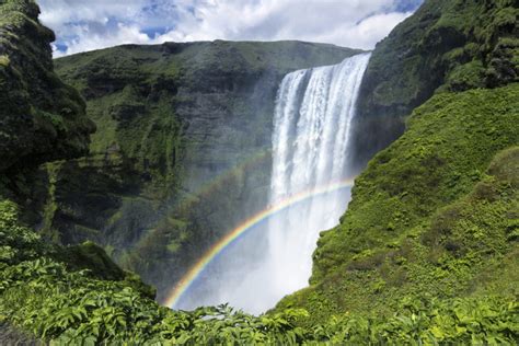 iceland, Rainbow, Rock, Waterfall Wallpapers HD / Desktop and Mobile Backgrounds