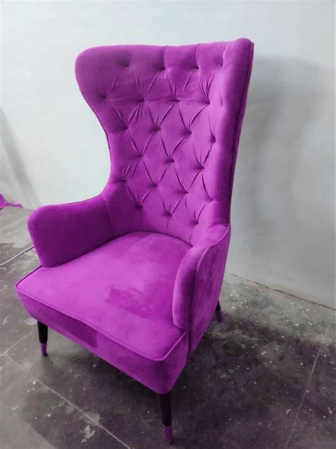 Mango Wood Purple Wooden High Back Sofa Chair, With Cushion at Rs 9000 in Jodhpur