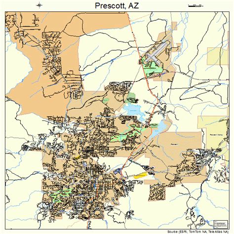 Prescott Arizona Street Map 0457380