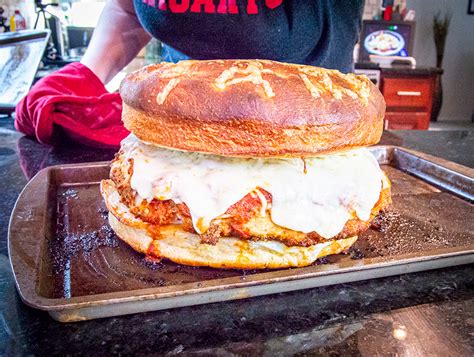 GIANT Chicken Parmesan Sandwich | The Starving Chef