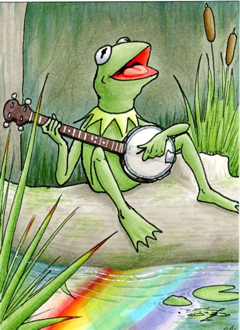 Kermit Rainbow Connection ATC by KaizokuShojo on DeviantArt