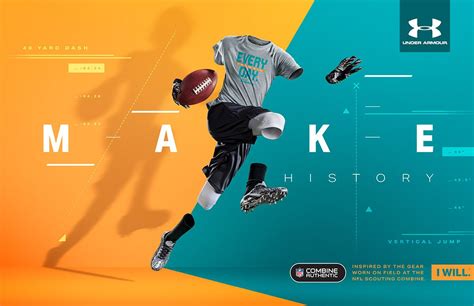 Under Armour NFL Combine on Behance | Sports graphic design, Sports ...