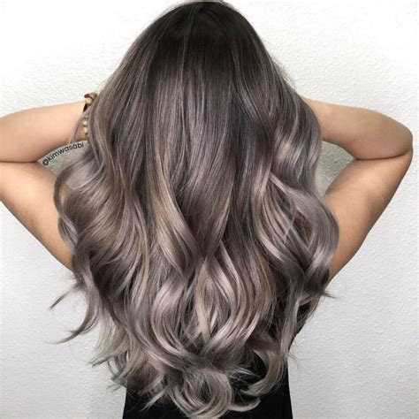 60 Ideas of Gray and Silver Highlights on Brown Hair | Silver blonde hair, Chocolate hair, Gray ...