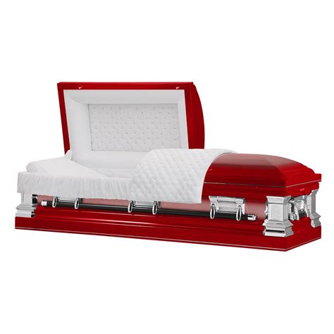 Titan Era Series | Red STAINLESS Steel Casket | Made in USA – Titan Casket