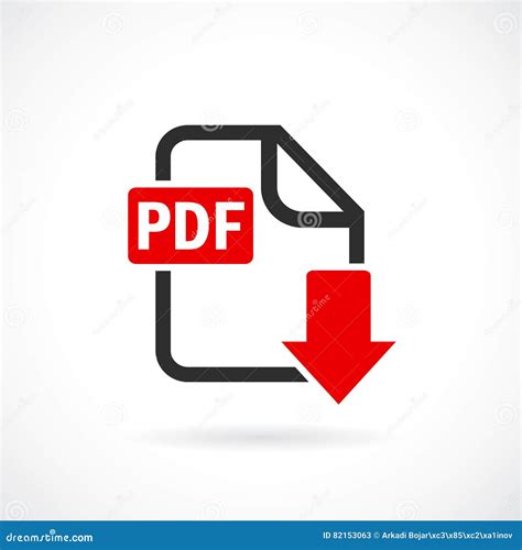 Download Pdf File Vector Icon Stock Vector - Illustration of file, graphic: 82153063