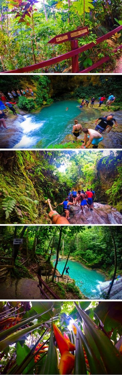 Waterfall jumping at the Blue Hole, Ocho Rios, Jamaica - 2 Travel Dads