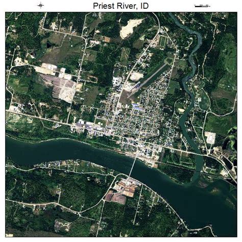 Aerial Photography Map of Priest River, ID Idaho