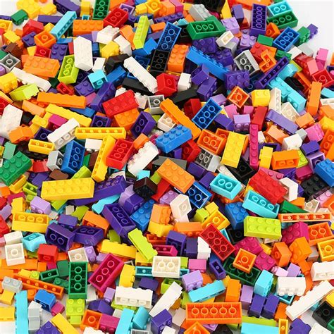 LEGO Bricks & Building Pieces 1000 Pieces LEGO Bricks Blocks Bulk Lego Lot DIY Compatible all ...