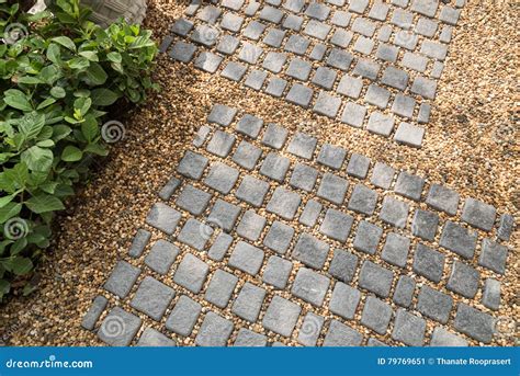 Texture or Pattern of Many Stone Walkway. Stock Image - Image of ...