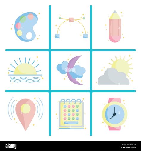 design elements icons Stock Vector Image & Art - Alamy